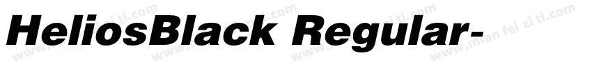 HeliosBlack Regular字体转换